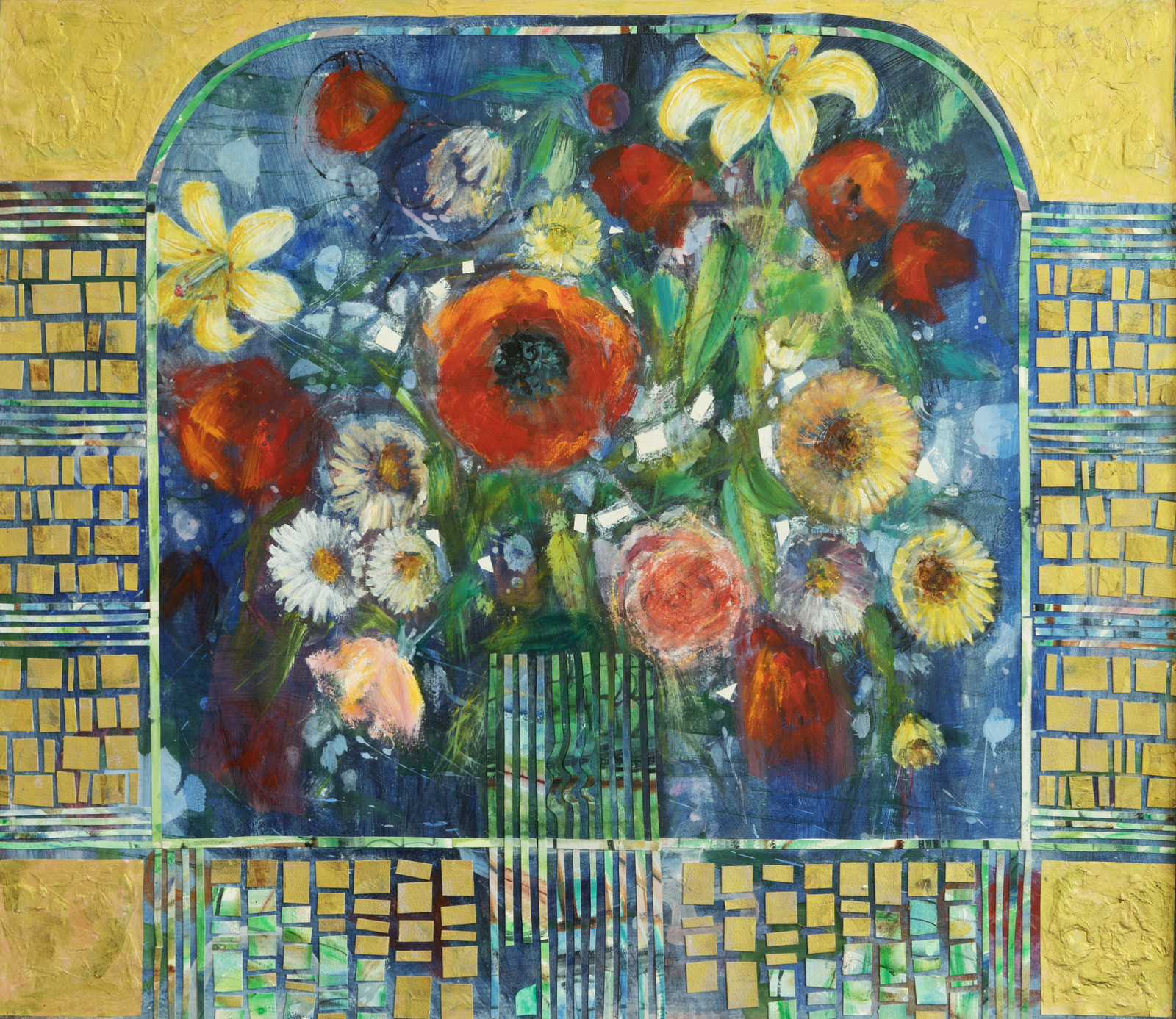 Flowers at the Gate by Mary Crawford