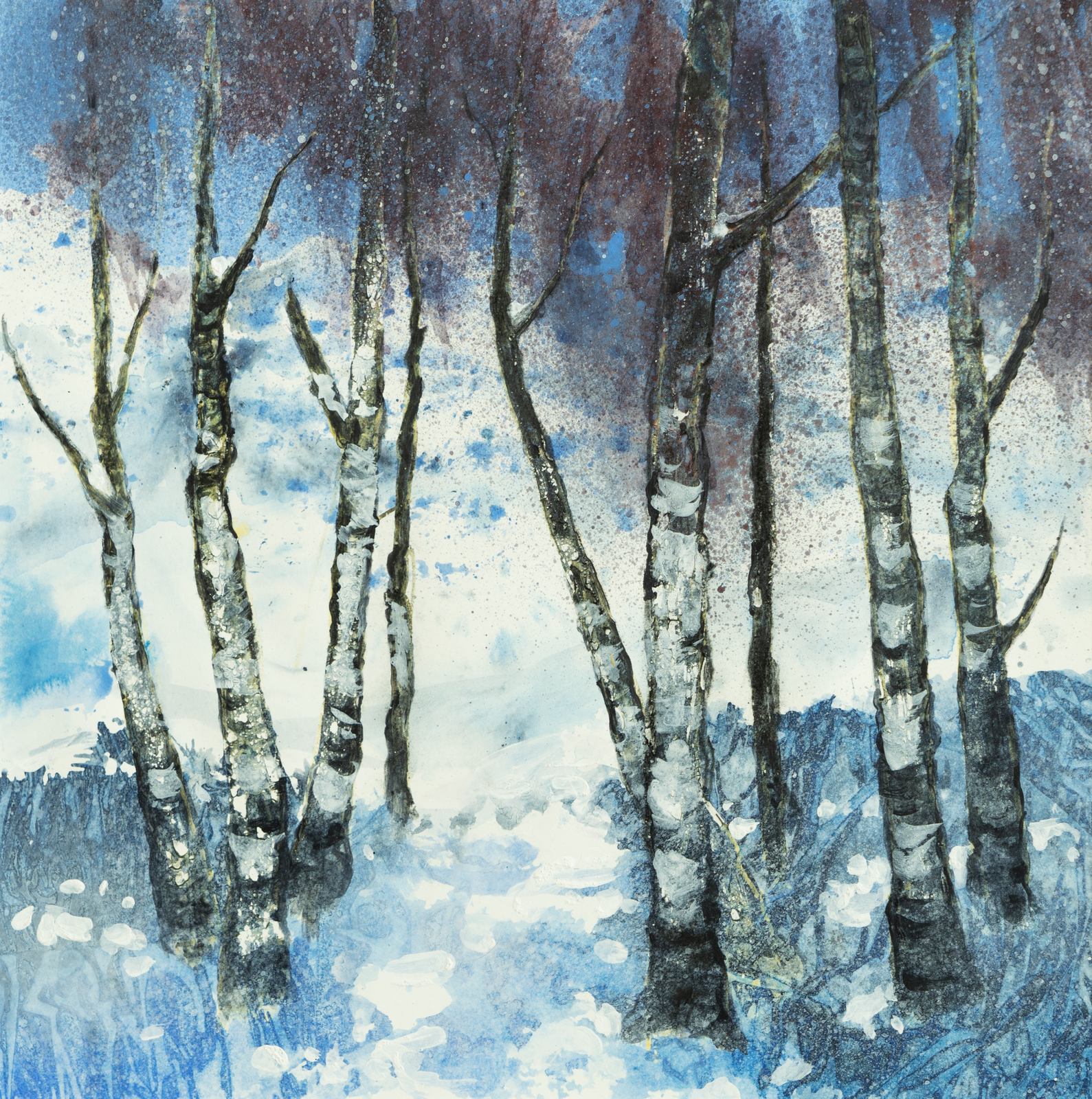 Winter Birch by Mary Crawford